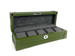 5 Leather Watch Box (Green)